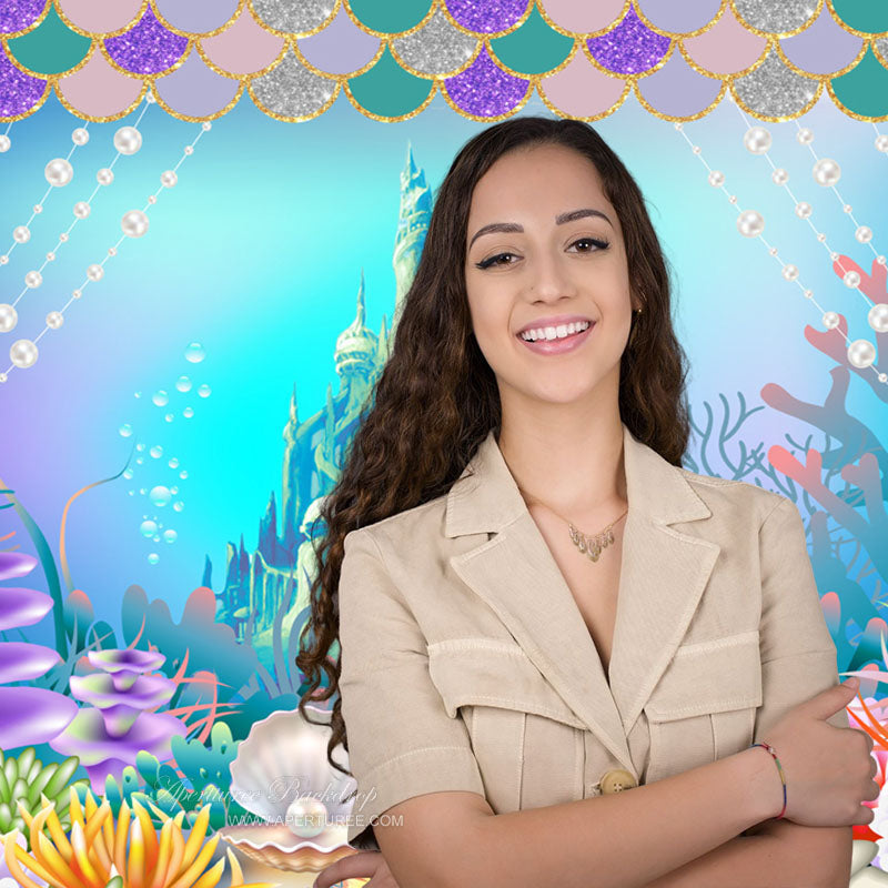 Aperturee - Jewelries Atlantis Undersea Summer Backdrop Photo Ideas