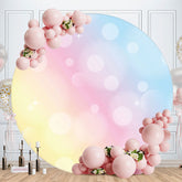 Aperturee - Light Color Bokeh Round Happy Birthday Backdrop