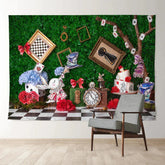 Aperturee - Magic Bunny Rose Happy Easter Holiday Backdrop