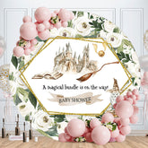 Aperturee - Magical Bundle Halloween Round Baby Shower Backdrop