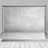 Aperturee - Misty Grey Texture Portrait Photography Backdrop