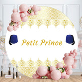 Aperturee - Petit Prince Theme Happy Birthday Round Backdrop