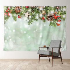 Aperturee - Pinecorn Bauble White Bokeh Christmas Backdrop