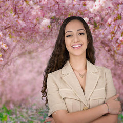 Aperturee - Pink Blossom Sakura Flower Tree Spring Photo Backdrop