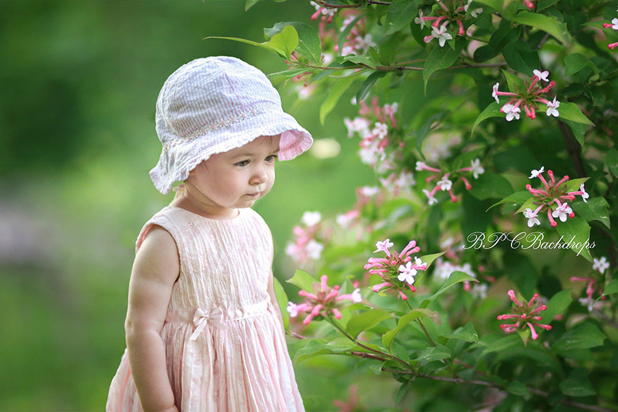 Aperturee - Pink Flower Blooming Tree Spring Portrait Backdrop