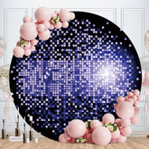 Aperturee - Purple Spot Bokeh Round Birthday Party Backdrop