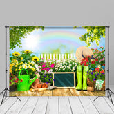 Aperturee - Rainbow Floral Garden Bokeh Summer Backdrop Photo Ideas
