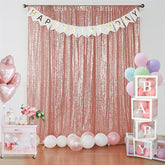 Aperturee - Rose Gold Glitter Sequin Fabric Photography Backdrop