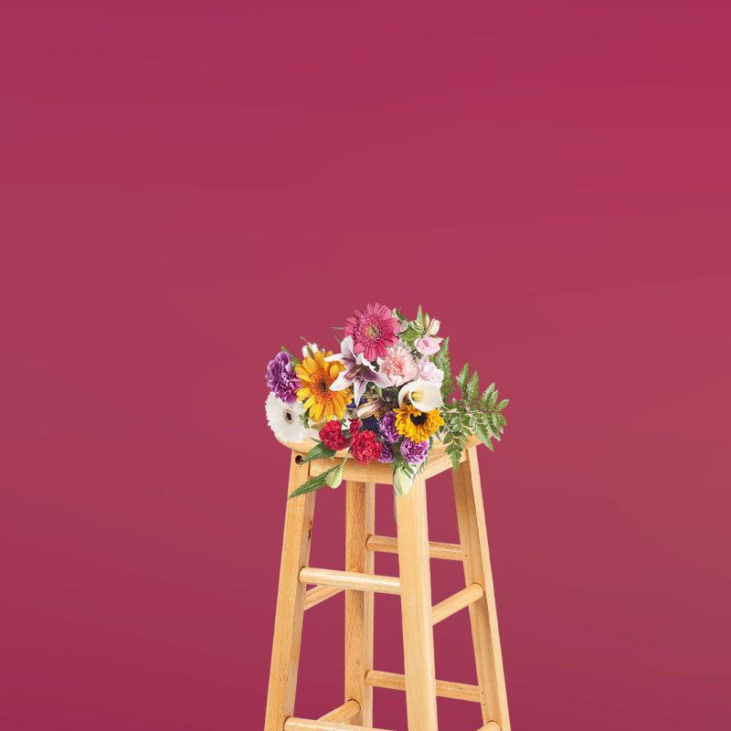 Aperturee - Rose Pink Solid Color Portrait Photo Booth Backdrop