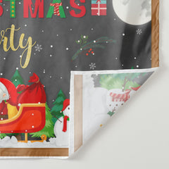 Aperturee - Santa Sled Snowman Bauble Christmas Party Backdrop