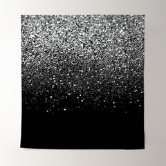 Aperturee - Silver Diamond Black Photograph Christmas Backdrop