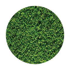 Aperturee - Simple Green Leave Round Happy Birthday Backdrop