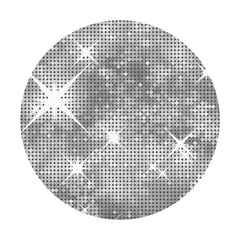 Aperturee - Sliver Glitter Bokeh Round Birthday Backdrop