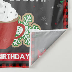 Aperturee - Snowman Cookies Cocoa Snowflake Birthday Backdrop