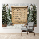 Aperturee - Snowy Kraft Song Lyrics Merry Christmas Backdrop