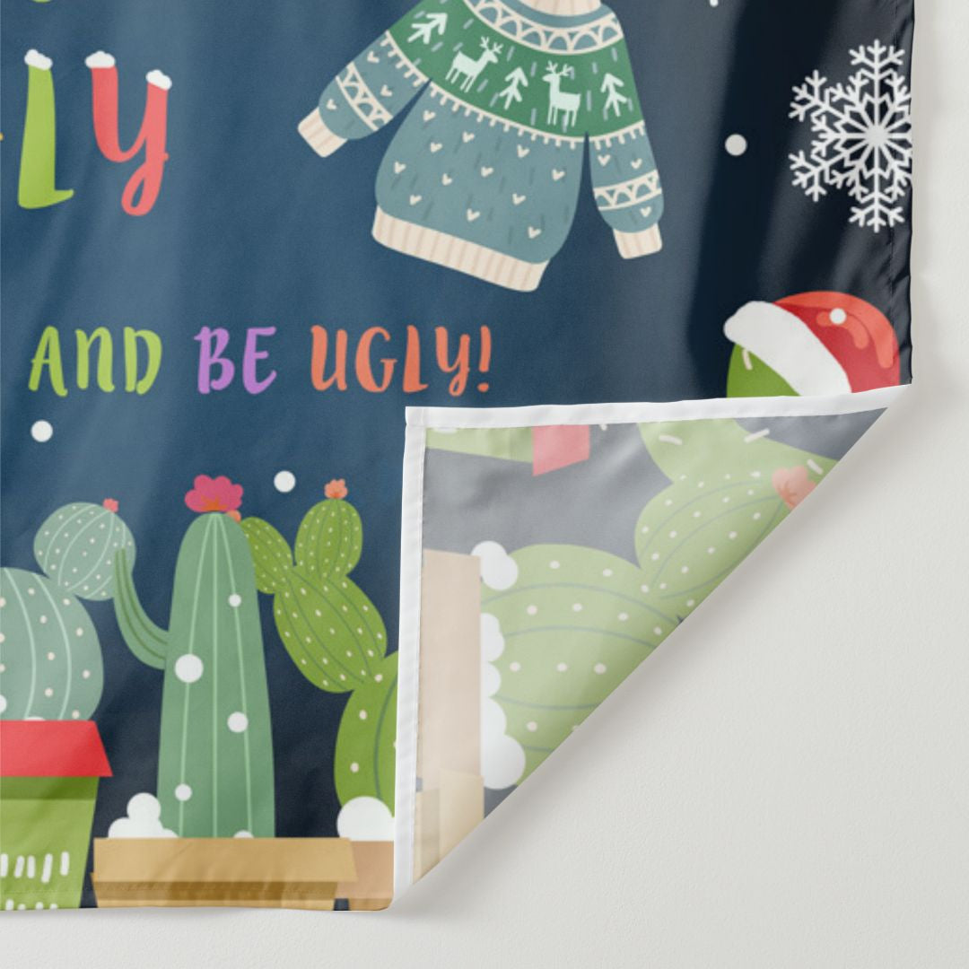 Aperturee - Taco Bout Ugly Holiday Merry Christmas Backdrop