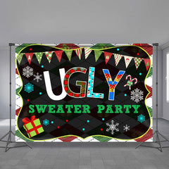 Aperturee - Ugly Sweater Party Merry Christmas Holiday Backdrop