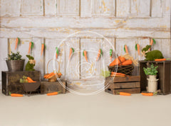 Aperturee - Vintage Rustic Easter Spring Backdrop For Photo Sessions