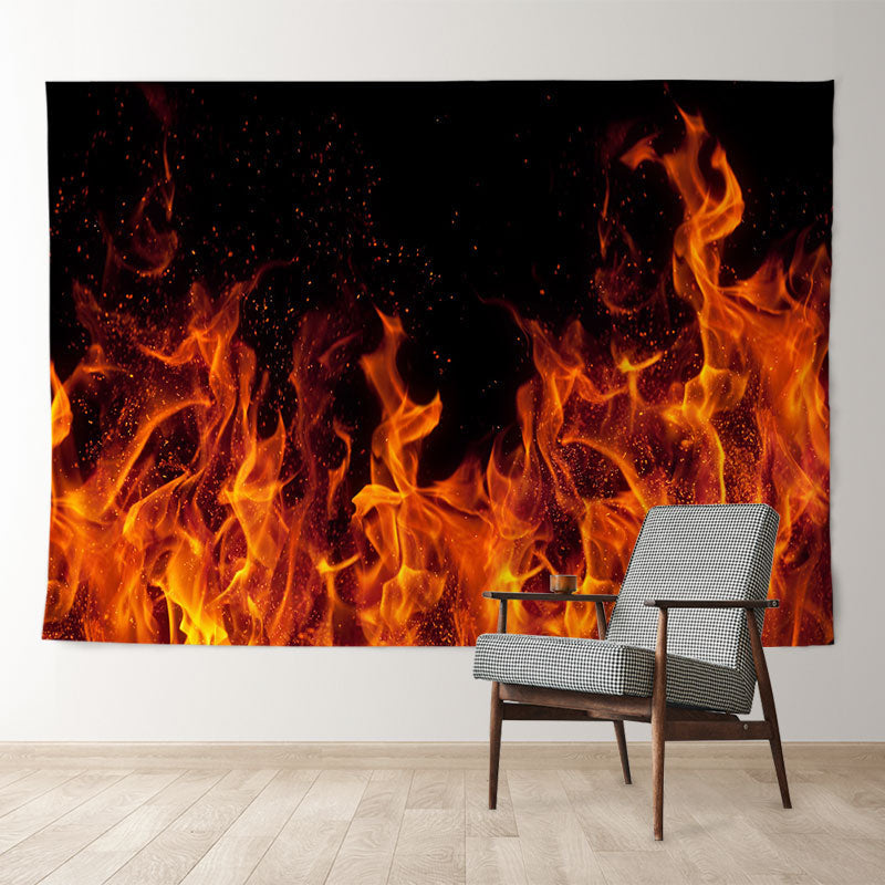 Aperturee - Warm Sparkle Family Photo Christmas Party Backdrop