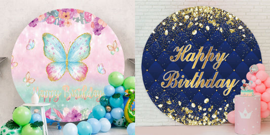 Choices of characteristic backdrops for your birthday guy