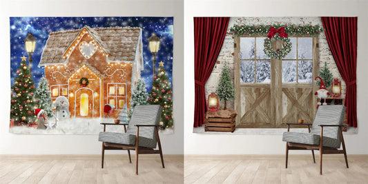 Choose Design Christmas Backdrops For Greeting Beautiful Winter