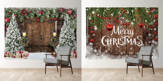 Rustic Wooden Christmas Backdrops For Your Wall Decor