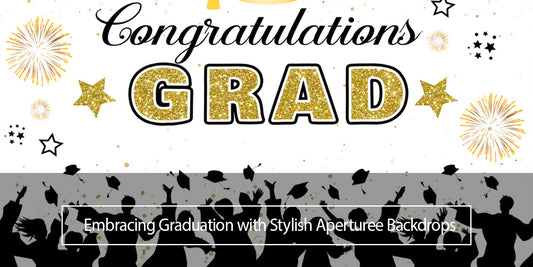 Embracing Graduation with Stylish Aperturee Backdrops - Aperturee