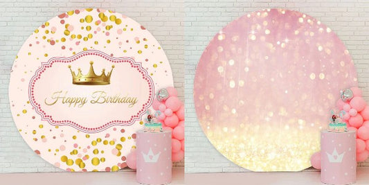 Dreamy Pink Gold Backdrop For Girls A Beautiful Birthday Party