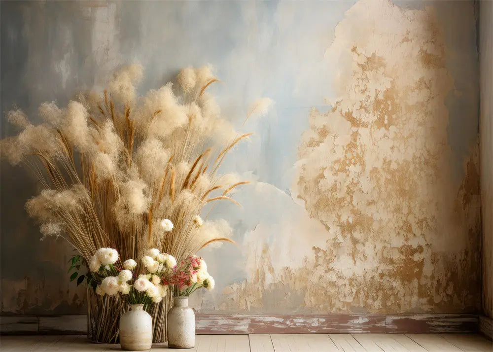 Boho Backdrops: Bohemian Arch, Pampas Grass - Aperturee