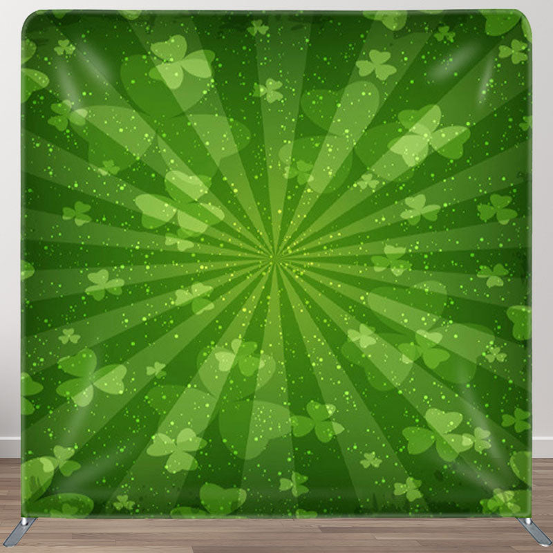 Aperturee - Aperturee Lucky Clover Green Bokeh St Patricks Day Backdrop
