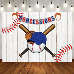 Aperturee - White Wood Baseball Cap Hat Bat Birthday Backdrop