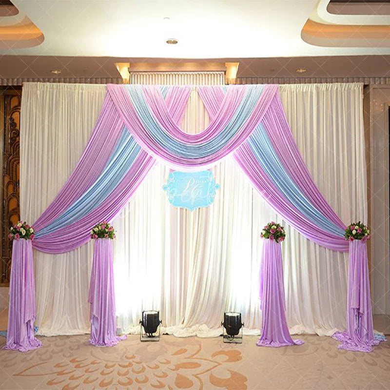 Lofaris 20FTX10FT Double Crossbar Hangers Pipe Drape Stand