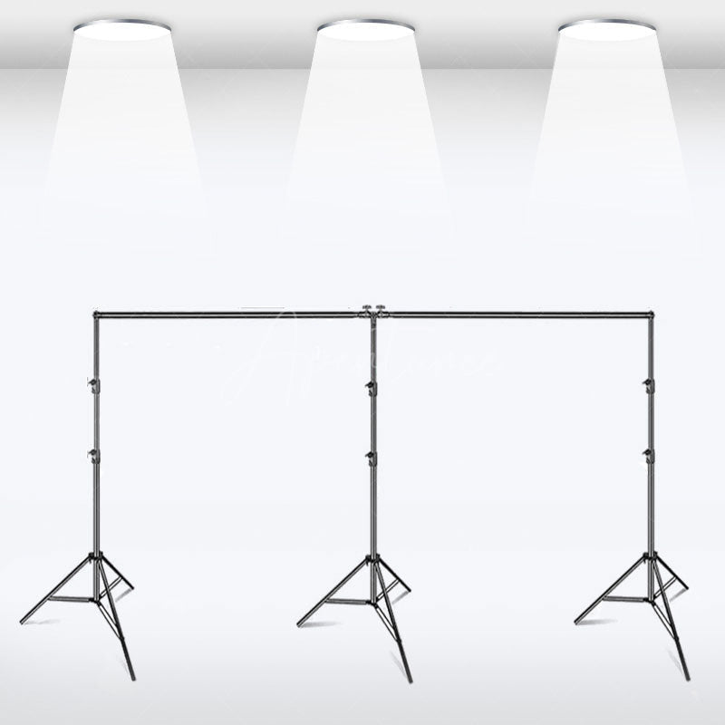 Aperturee - Aperturee 20x10ft Photography Backdrop Stand Kit for Room Set Adjustable Pipe Frame Stable for Studio and Event