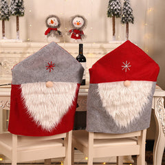 Aperturee - 20X24 Inch Santa Claus Kitchen Christmas Chair Covers