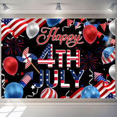 Aperturee - (7 Day Delivery) Aperturee Usa Flag 4th July Cheers Independence Day Backdrop