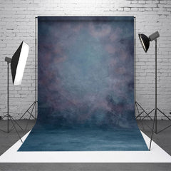 Aperturee - Abstract Gradient Dark Blue Fine Art Backdrop For Photo