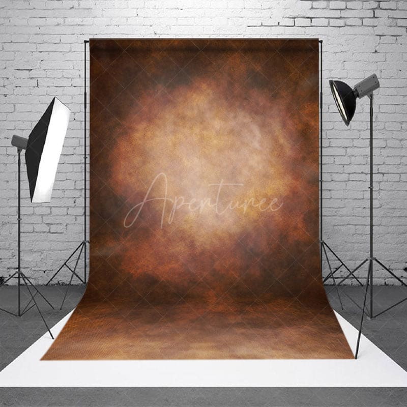 Aperturee - Abstract Orange Old Copper Texture Photo Backdrop