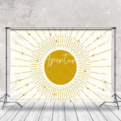 Aperturee - Abstract Vintage Sunrise Boho Photo Booth Backdrop