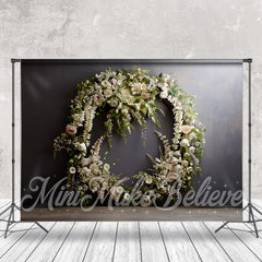 Aperturee - Abstract Wall Large Wreath Wedding Photo Backdrop