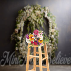 Aperturee - Abstract Wall Large Wreath Wedding Photo Backdrop