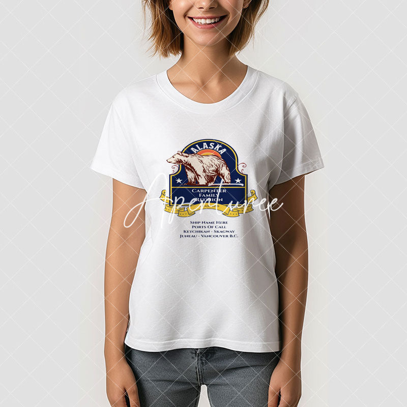 Aperturee - Alaska Cruise Bear Family Reunion Custom T-Shirt