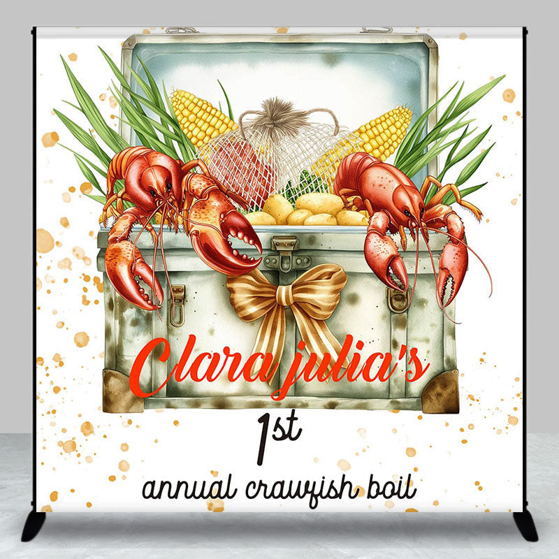 Aperturee - Annual Crawfish Boil Custom 1st Birthday Backdrop