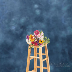 Aperturee - Antique Blue Abstract Texture Photoshoot Backdrop