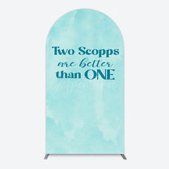 Aperturee - Aperturee 2 Scopps Are Better Than One Birthday Arch Backdrop