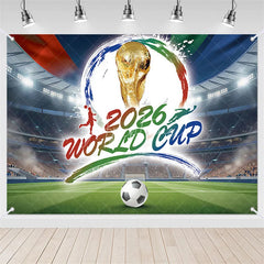 Aperturee - (7 Day Delivery)Aperturee Dynamic Soccer Stadium Football Holiday Backdrop Party Celebration