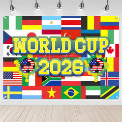 Aperturee - (7 Day Delivery)Aperturee International World Cup 2026 Sport Event Backdrop for Decor