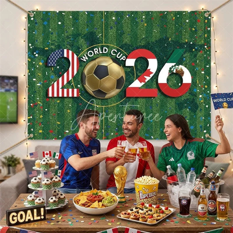 Aperturee - (7 Day Delivery)Aperturee Vibrant Soccer Green Field Tournament 2026 Holiday Backdrop