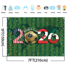 Aperturee - (7 Day Delivery)Aperturee Vibrant Soccer Green Field Tournament 2026 Holiday Backdrop
