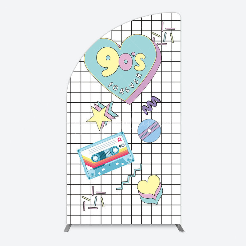 Aperturee - Aperturee 90S Forever Disco Audio Dance Party Half Moon Arch Backdrop