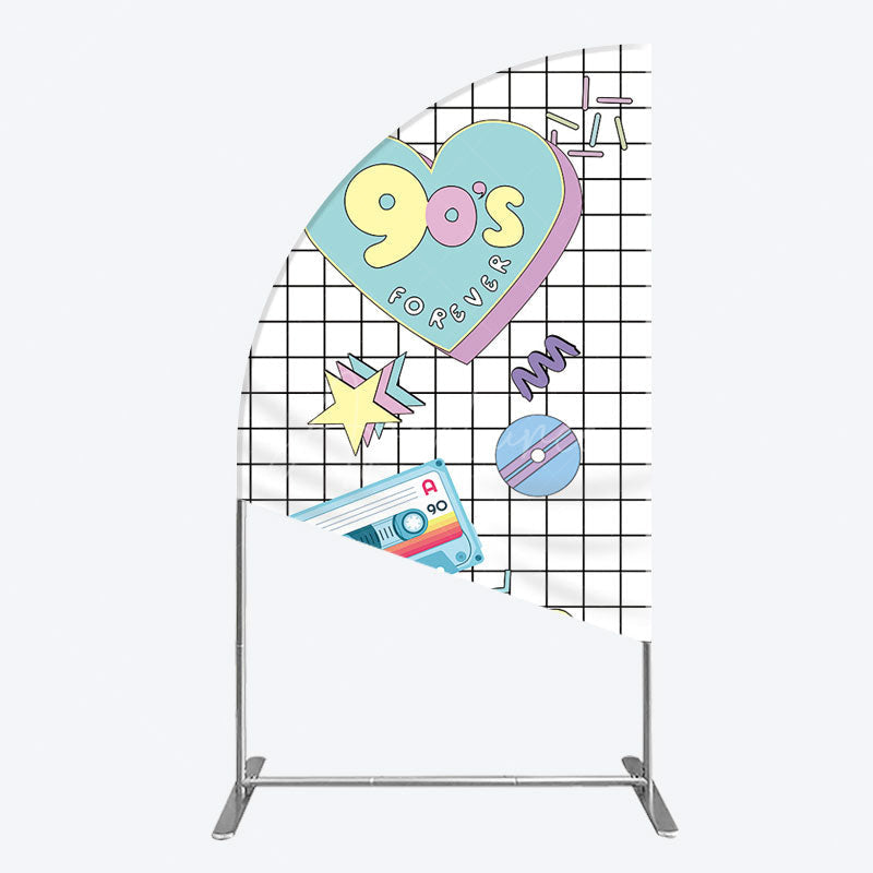 Aperturee - Aperturee 90S Forever Disco Audio Dance Party Half Moon Arch Backdrop